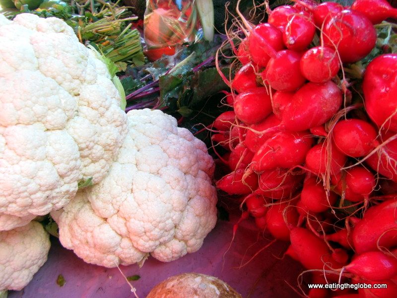 Radishes and Cauliflower