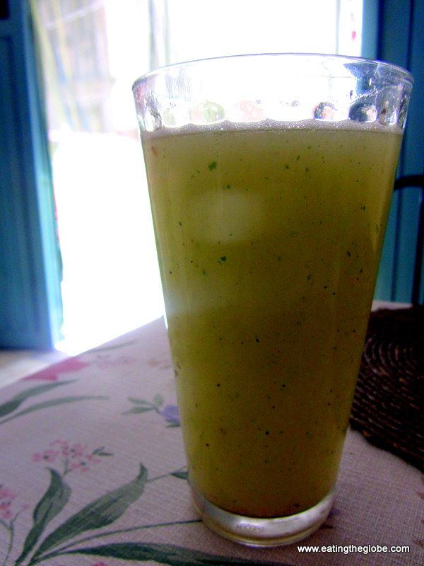 Guayabana Parsley juice Vegetarian restaurant San Miguel de Allende