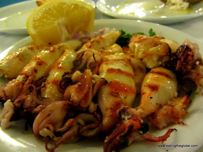 Calamari Calamari at Akrogiali Taverna Restaurant in Crete