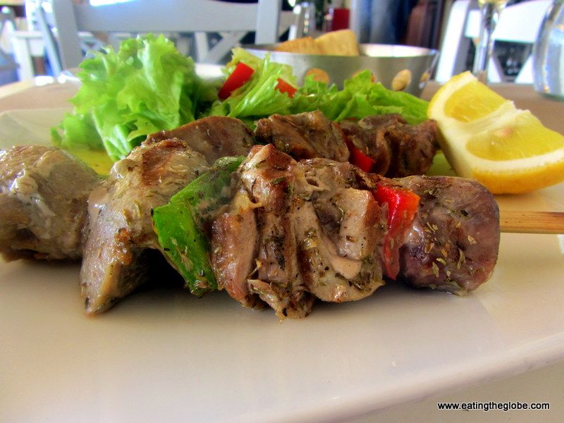 Tuna Souvlaki Tuna Souvlaki at Glossitses restaurant in Chania