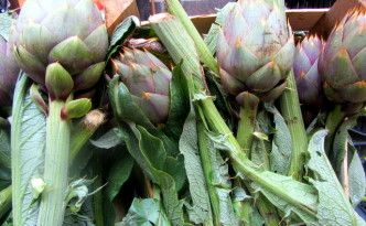 Artichokes at Mercato di Capo in Palermo, Sicily
