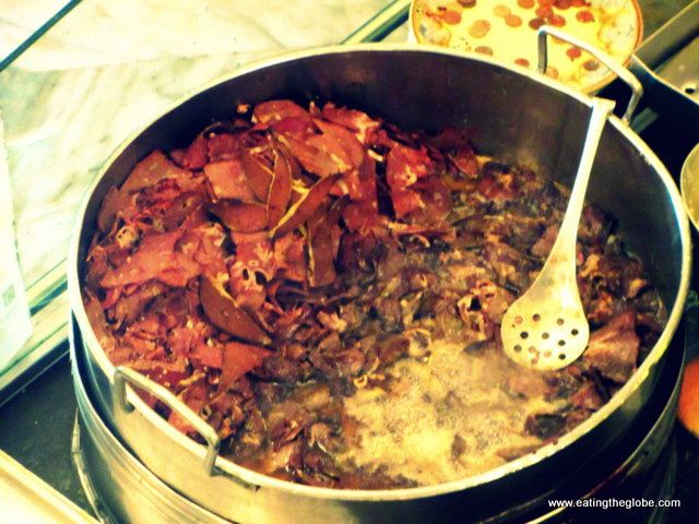 Bubbling beef spleen