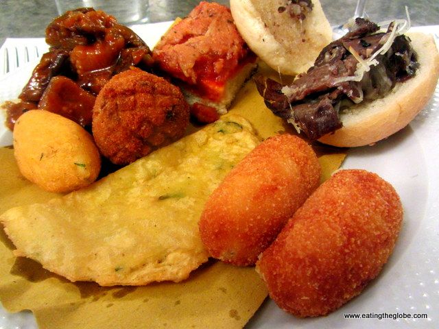 "Street food" from Antica Focacceria San Francesco