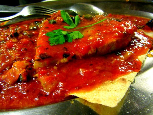 Swordfish in Tomato Sauce
