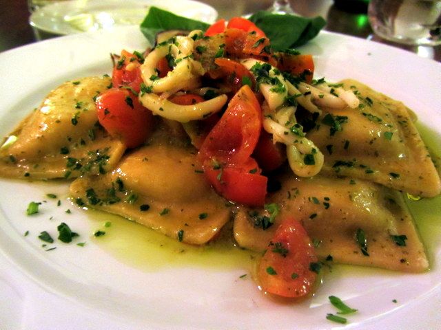 Artichoke Ravioli With Calimari From Locanda del Marinaio
