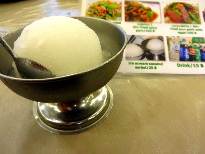 Krua Apsorn Bangkok food coconut ice cream