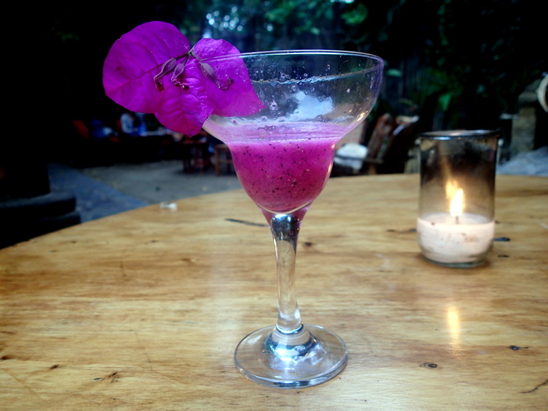 Lake Atitlan Restaurants Dragon Fruit Margarita at Il Giardino